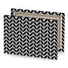 a black and white geometric pattern canvas - Image 4