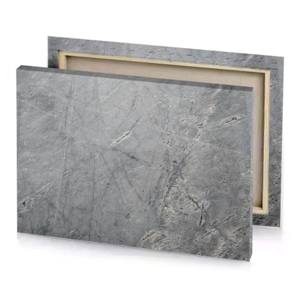 a black and white marble background manatee canvas - Image 4