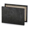 a black and white photo of background taupe canvas - Image 4