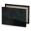 a black background with green line pattern smoky canvas - Image 4