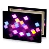 a black background with squares dark magenta canvas - Image 4