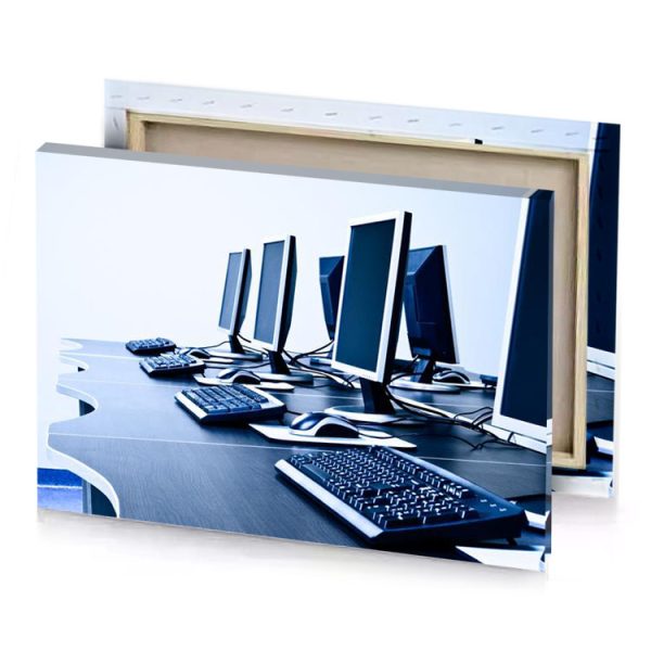 a black computer desk sapphire canvas - Image 4
