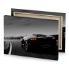 a black lamb car driving down road canvas - Image 4