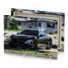 a black mas car parked on street smoky canvas - Image 4