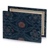 a blue and red rug with floral design smoky black canvas - Image 4