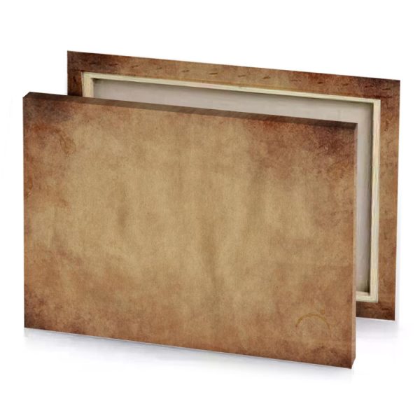 a brown background with faded edges dark khaki canvas - Image 4