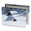 a cabin in the snow light slate gray canvas - Image 4