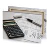 a calculaer and pen on table taupe canvas - Image 4