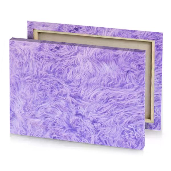 a close up of purple fur amethyst canvas - Image 4
