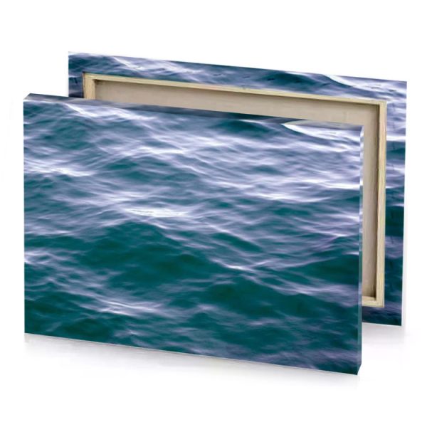 a close up of the water with small wave blue sapphire canvas - Image 4