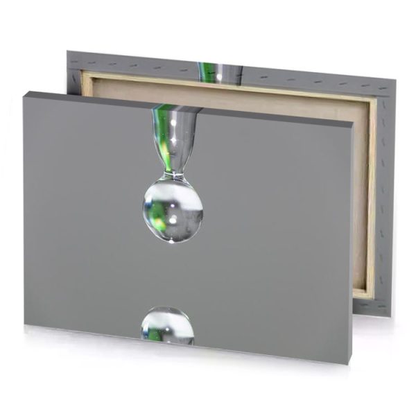 a close up of water droplet white smoke canvas - Image 4