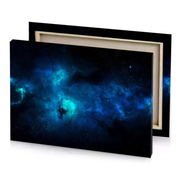 a dark blue nebula with stars in the background sapphire canvas - Image 4