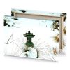 a fire hydra in the snow surrounded by grass white smoke canvas - Image 4