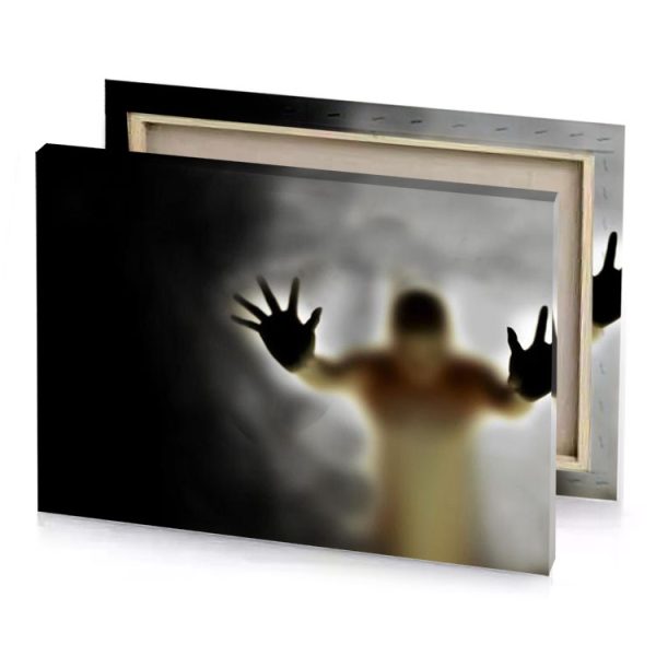 a ghostly figure in the dark bistre canvas - Image 4