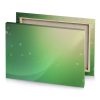 a green background with white circles emerald canvas - Image 4