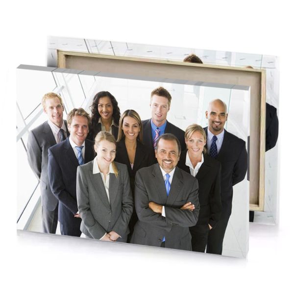a group of people white smoke canvas - Image 4