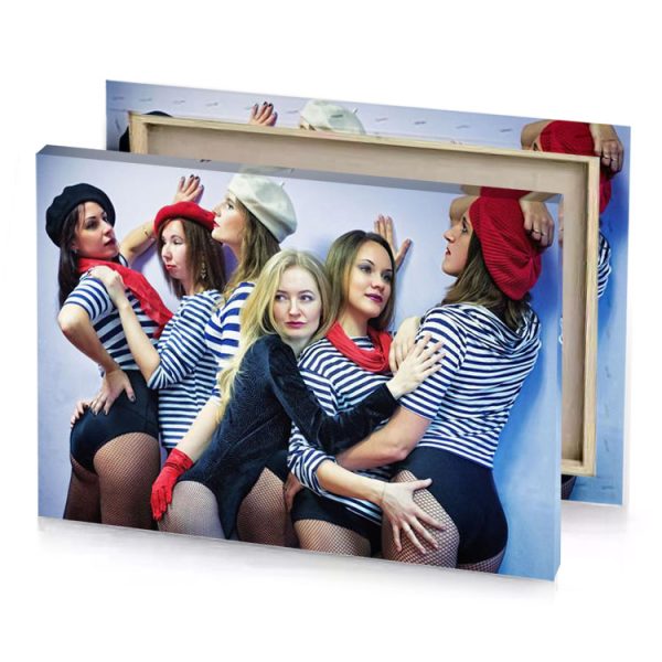 a group of women in sailor costumes posing for picture light steel blue canvas - Image 4