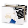 a laptop and cell phone on white table pearl canvas - Image 4