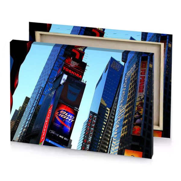 a large billboard is in the middle of city sapphire canvas - Image 4