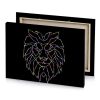 a lion head with black background smoky canvas - Image 4