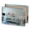a living room with couch and painting manatee canvas - Image 4