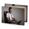 a man sitting in chair with laptop gray canvas - Image 4
