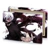 a man with white hair and black outfit smoky canvas - Image 4