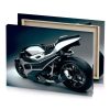 a motorcycle is shown in this image smoky black canvas - Image 4