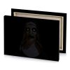 a nun with yellow eyes and black hood smoky canvas - Image 4