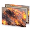 a pile of trash is burning in the air taupe canvas - Image 4