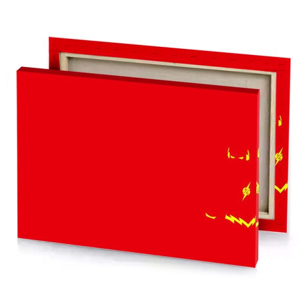 a red background with yellow and design spanish canvas - Image 4