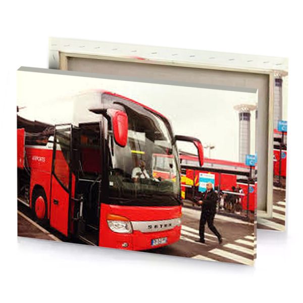 a red bus lust canvas - Image 4
