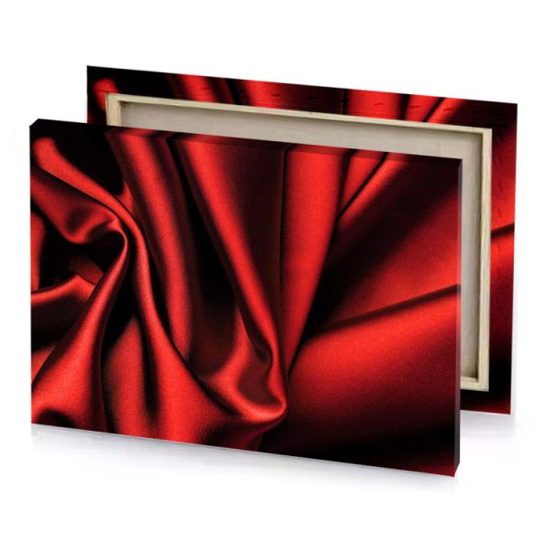 a red fabric lust canvas - Image 4