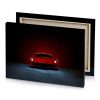 a red ferrari car in dark room zinnwaldite brown canvas - Image 4