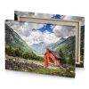 a red house in the mountains bittersweet shimmer canvas - Image 4