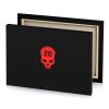 a red skull on black background smoky canvas - Image 4