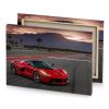 a red sports car driving on race track firebrick canvas - Image 4