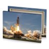 a rocket is being launched on mission peru canvas - Image 4