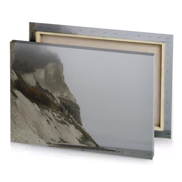 a rocky cliff dark gray canvas - Image 4