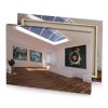 a room with large painting on the wall rose quartz canvas - Image 4