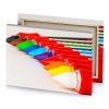 a row of colored pencils dark orange canvas - Image 4