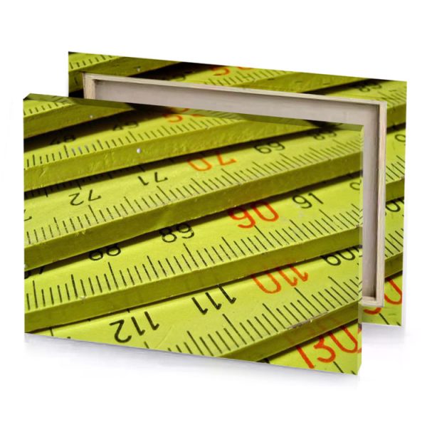 a ruler with red line on it dark khaki canvas - Image 4