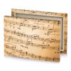 a sheet with music notes on it peach puff canvas - Image 4