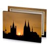 a silhouette of church and clock tower peru canvas - Image 4