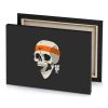 a skull with banda on it s head international orange canvas - Image 4