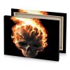a skull with flames on it s head peru canvas - Image 4