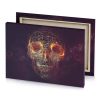 a skull with glowing face and head camouflage green canvas - Image 4