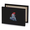 a skull with red mohawk and cigarette dim gray canvas - Image 4