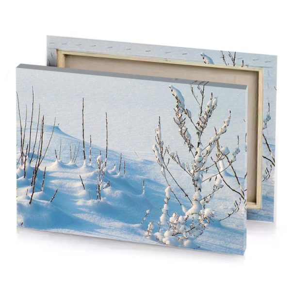 a snow covered tree in the moonstone blue canvas - Image 4