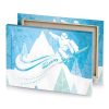 a snowboarder is jumping over snowy mountain white smoke canvas - Image 4